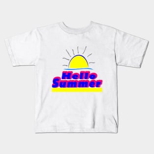 hello best summer Kids T-Shirt